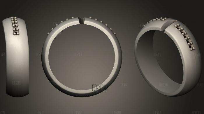 Wedding Ring 5 stl model for CNC
